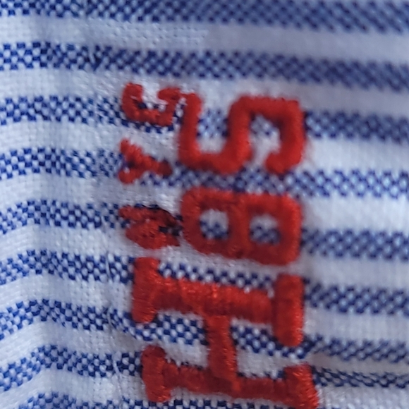 Tommy Hilfiger Men's XL Striped Regular Fit Long Sleeve Button Up Shirt. - Picture 6 of 7